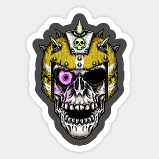 Fantasy Football Skeleton Yellow 2 Sticker